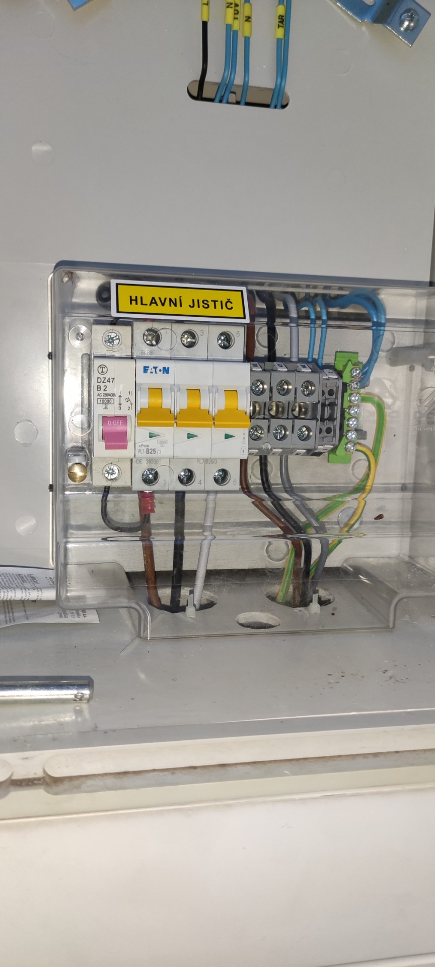 připojení elektroměrového sloupku